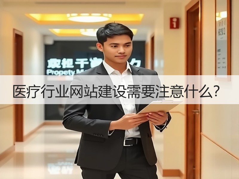 医疗行业网站建设需要注意什么？