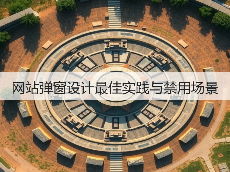 网站弹窗设计最佳实践与禁用场景
