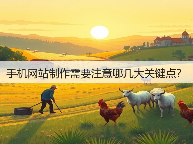 手机网站制作需要注意哪几大关键点？
