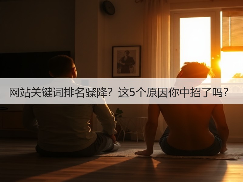 网站关键词排名骤降？这5个原因你中招了吗？