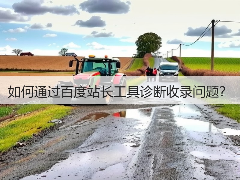 如何通过百度站长工具诊断收录问题？