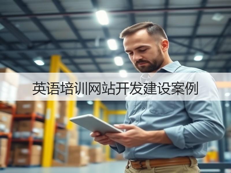 英语培训网站开发建设案例