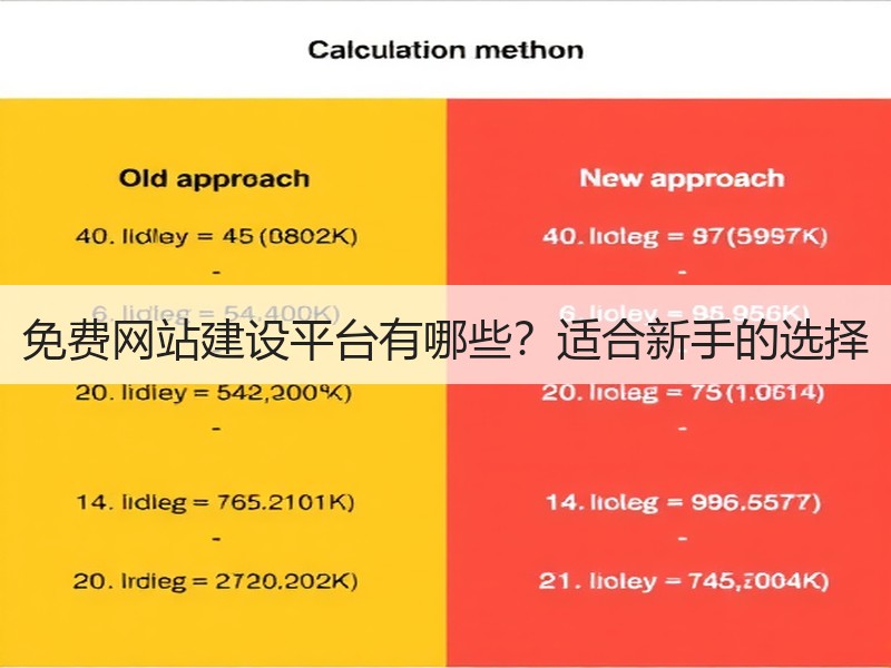 免费网站建设平台有哪些？适合新手的选择