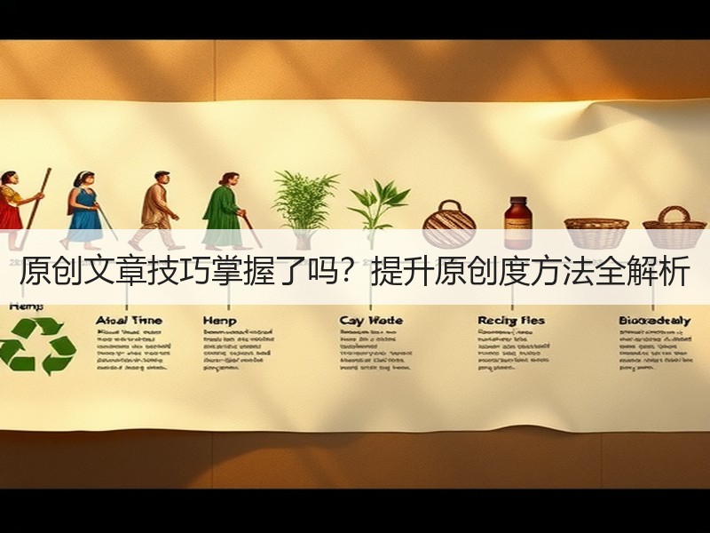 原创文章技巧掌握了吗？提升原创度方法全解析