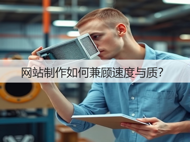 网站制作如何兼顾速度与质？