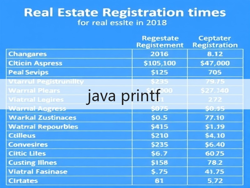 java printf