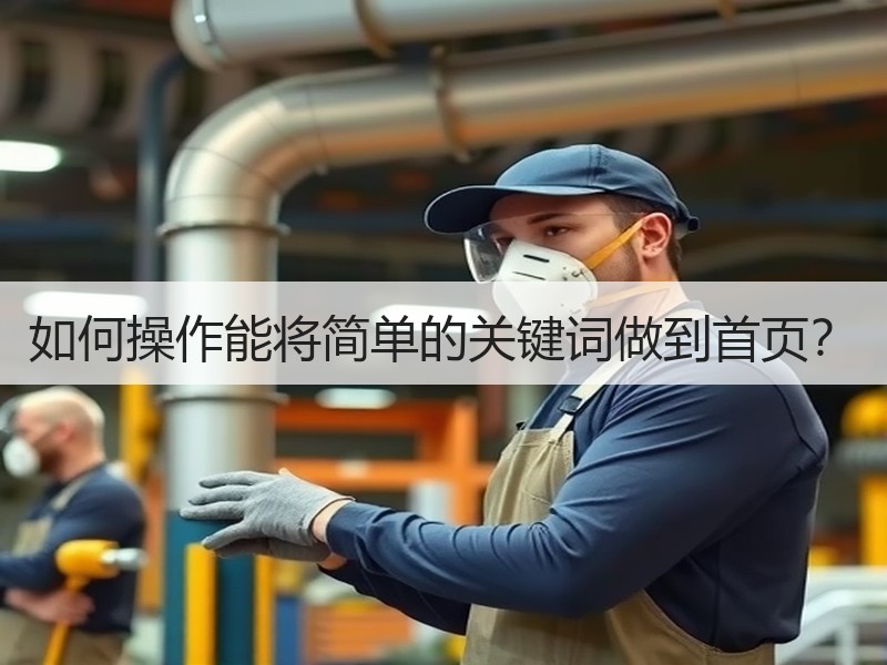 如何操作能将简单的关键词做到首页？