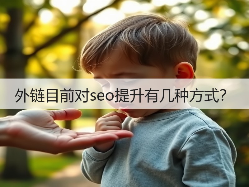 外链目前对seo提升有几种方式？