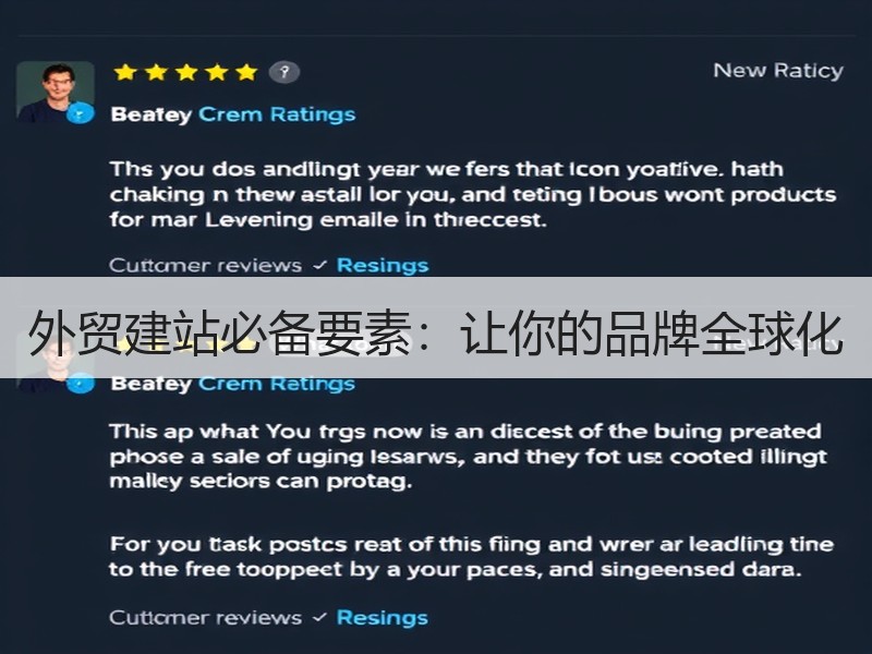 外贸建站必备要素：让你的品牌全球化