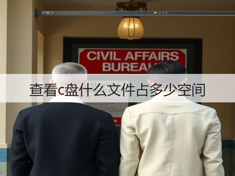 查看c盘什么文件占多少空间