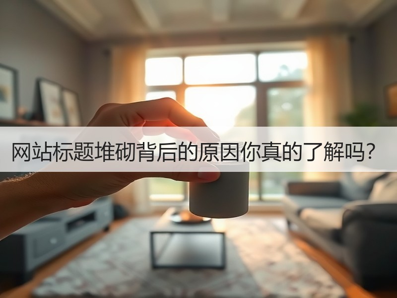 网站标题堆砌背后的原因你真的了解吗？