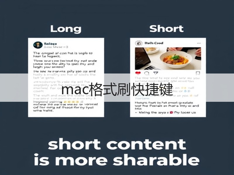 mac格式刷快捷键