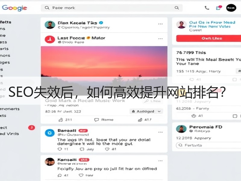 SEO失效后，如何高效提升网站排名？