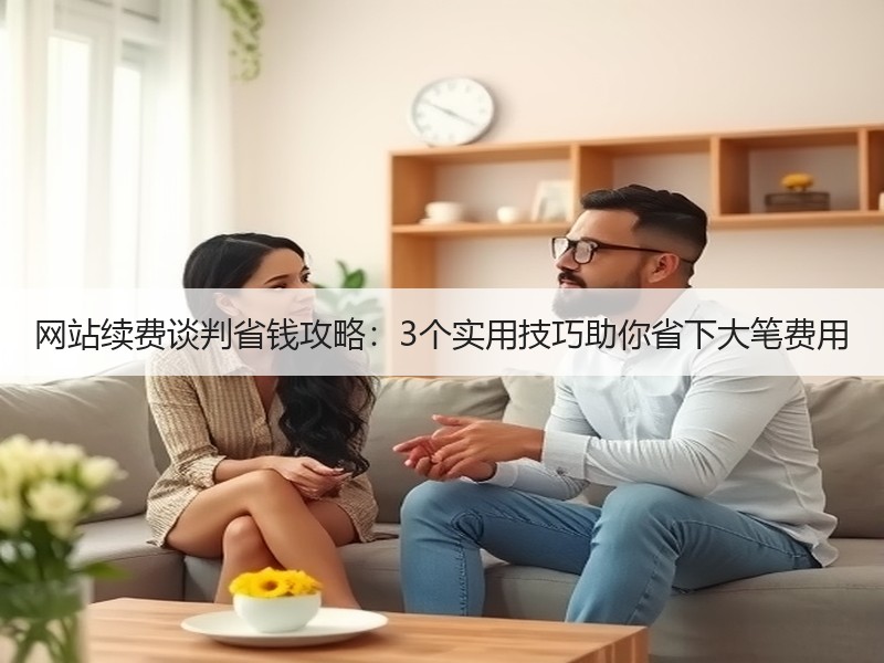 网站续费谈判省钱攻略：3个实用技巧助你省下大笔费用