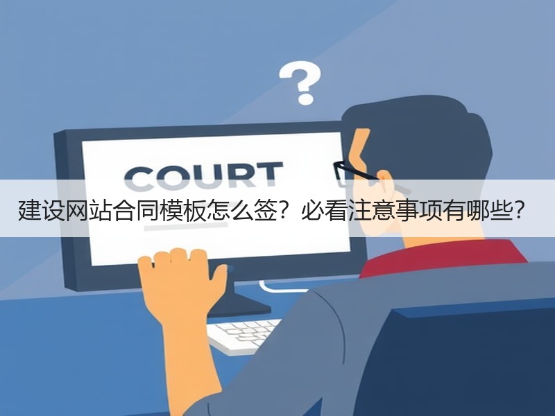 建设网站合同模板怎么签？必看注意事项有哪些？