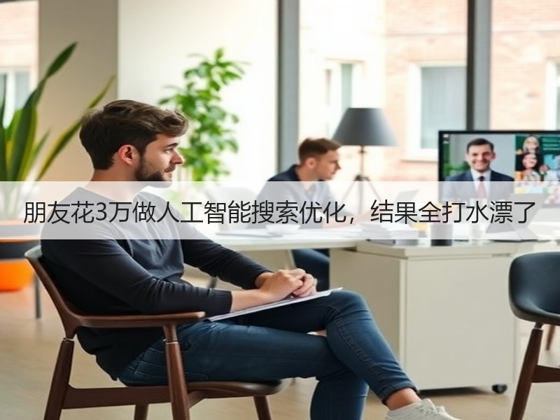 朋友花3万做人工智能搜索优化，结果全打水漂了