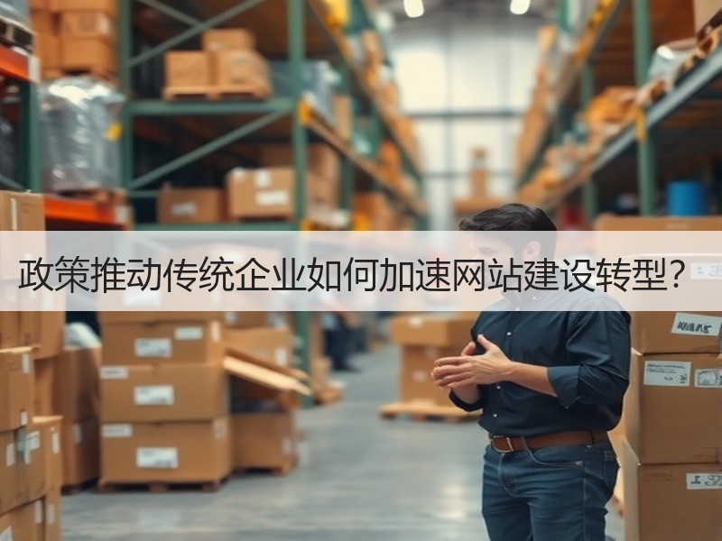 政策推动传统企业如何加速网站建设转型？