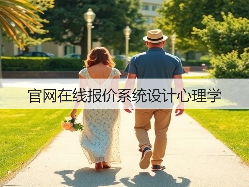 官网在线报价系统设计心理学