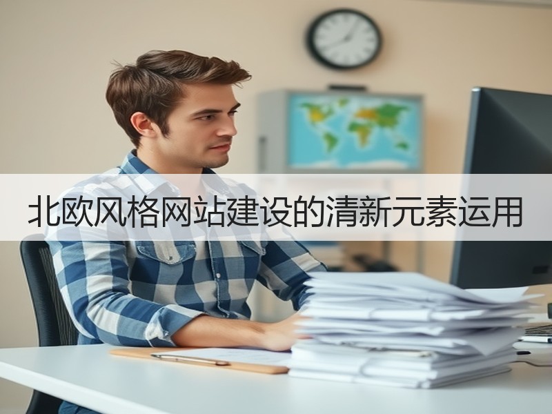 北欧风格网站建设的清新元素运用
