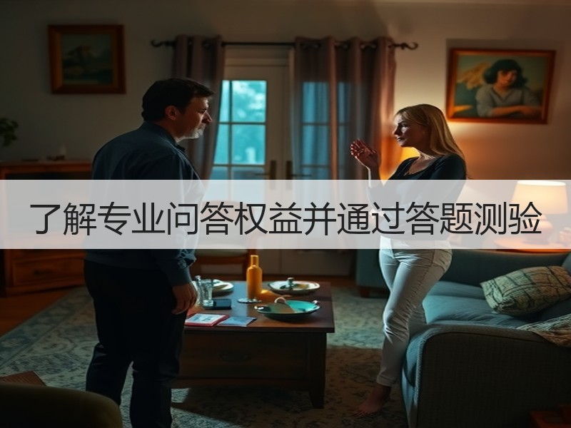 了解专业问答权益并通过答题测验