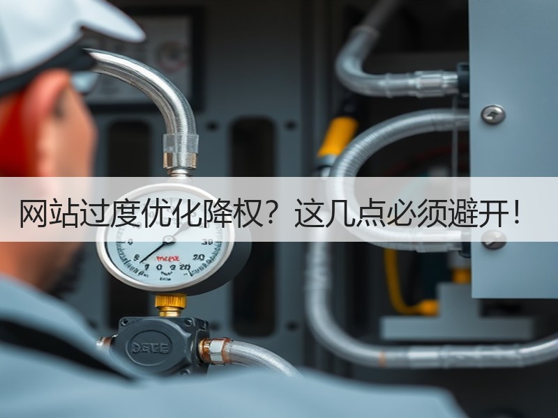 网站过度优化降权？这几点必须避开！