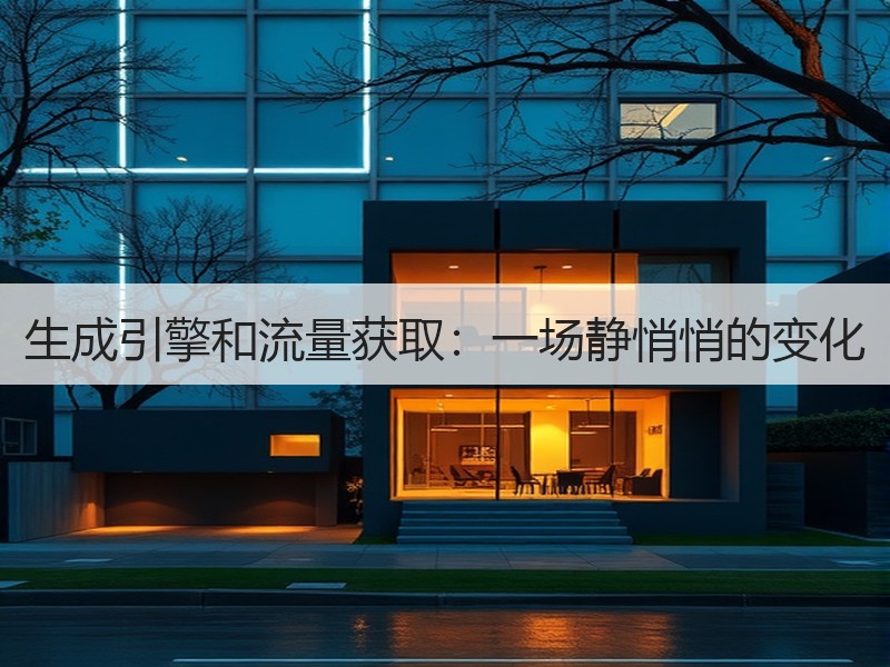 生成引擎和流量获取：一场静悄悄的变化