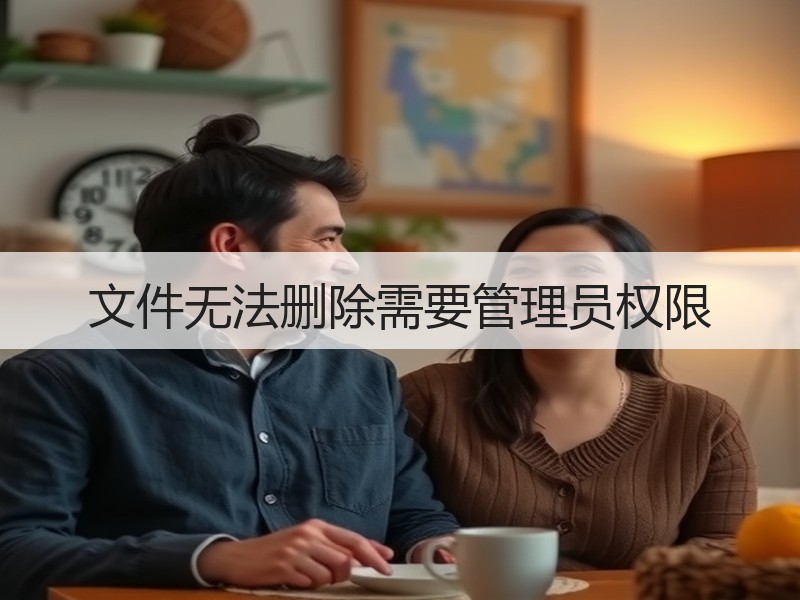 文件无法删除需要管理员权限