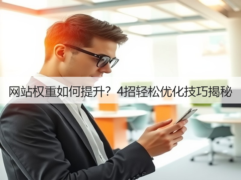 网站权重如何提升？4招轻松优化技巧揭秘