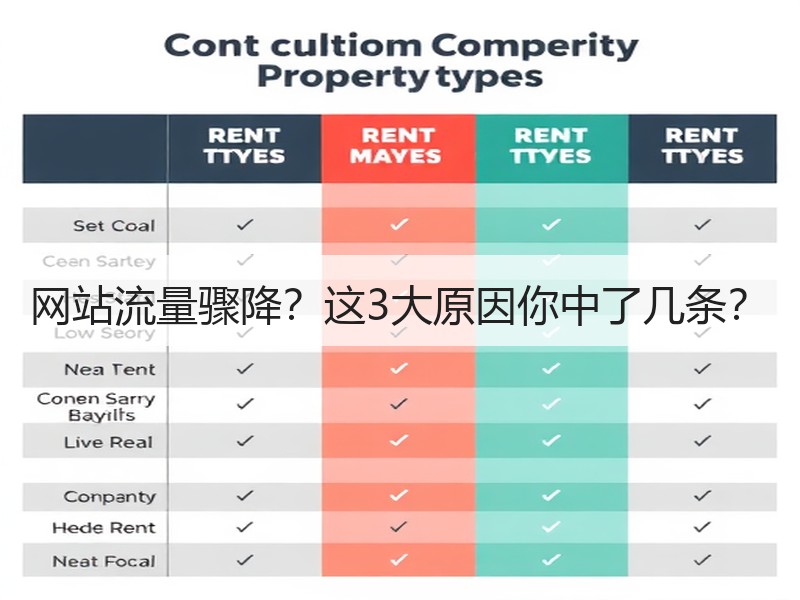 网站流量骤降？这3大原因你中了几条？