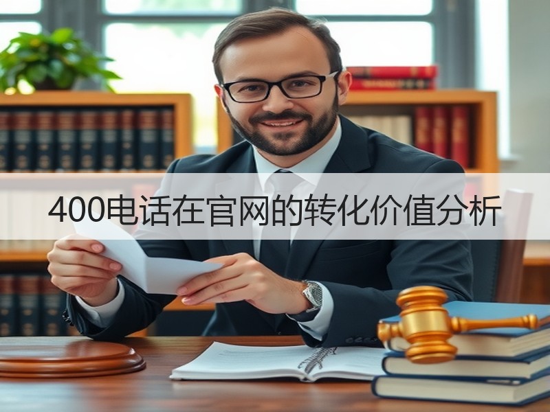400电话在官网的转化价值分析