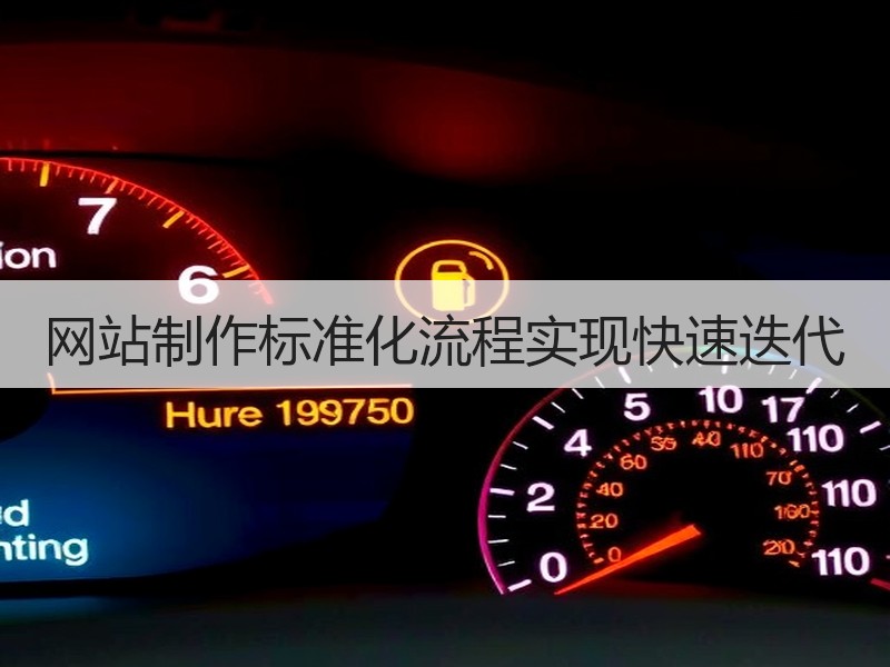 网站制作标准化流程实现快速迭代