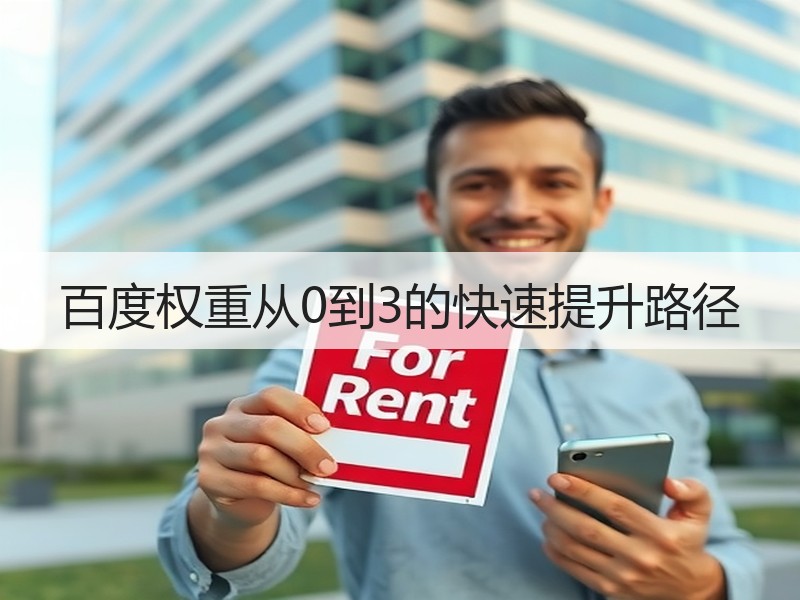 百度权重从0到3的快速提升路径
