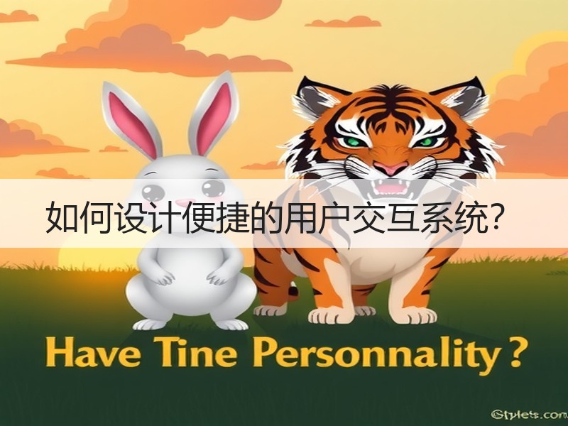 如何设计便捷的用户交互系统？