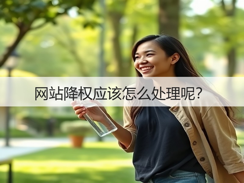 网站降权应该怎么处理呢？