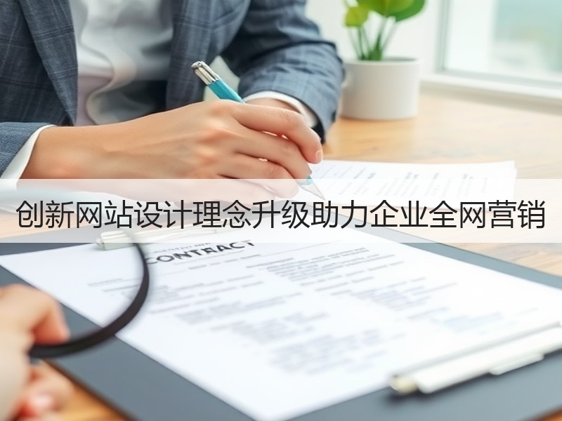 创新网站设计理念升级助力企业全网营销
