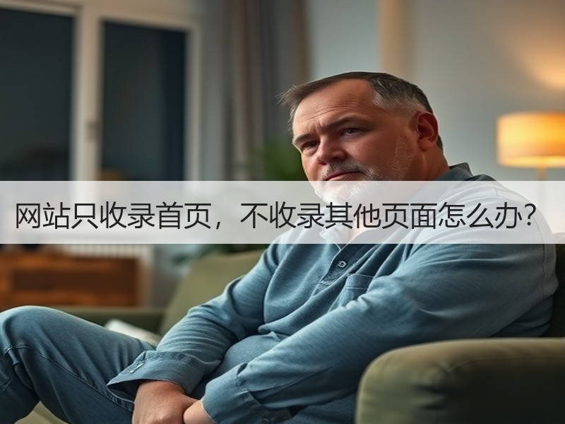 网站只收录首页，不收录其他页面怎么办？