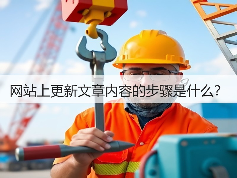 网站上更新文章内容的步骤是什么？