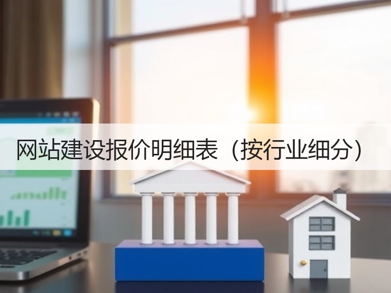 网站建设报价明细表（按行业细分）