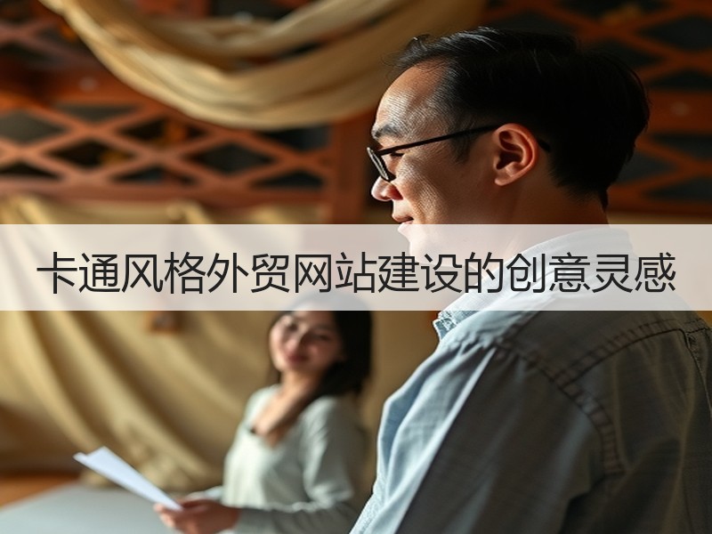卡通风格外贸网站建设的创意灵感