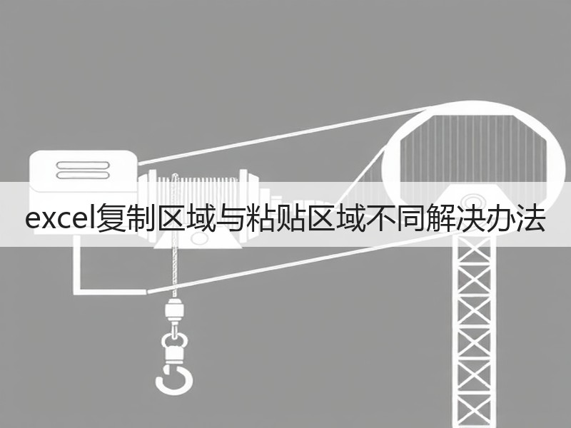excel复制区域与粘贴区域不同解决办法