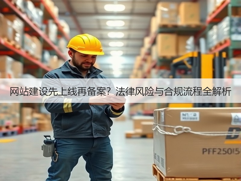 网站建设先上线再备案？法律风险与合规流程全解析