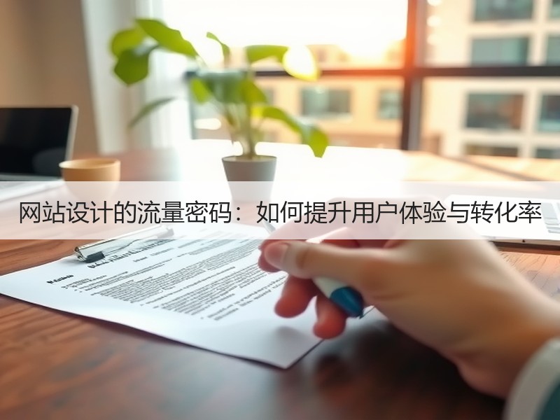 网站设计的流量密码：如何提升用户体验与转化率