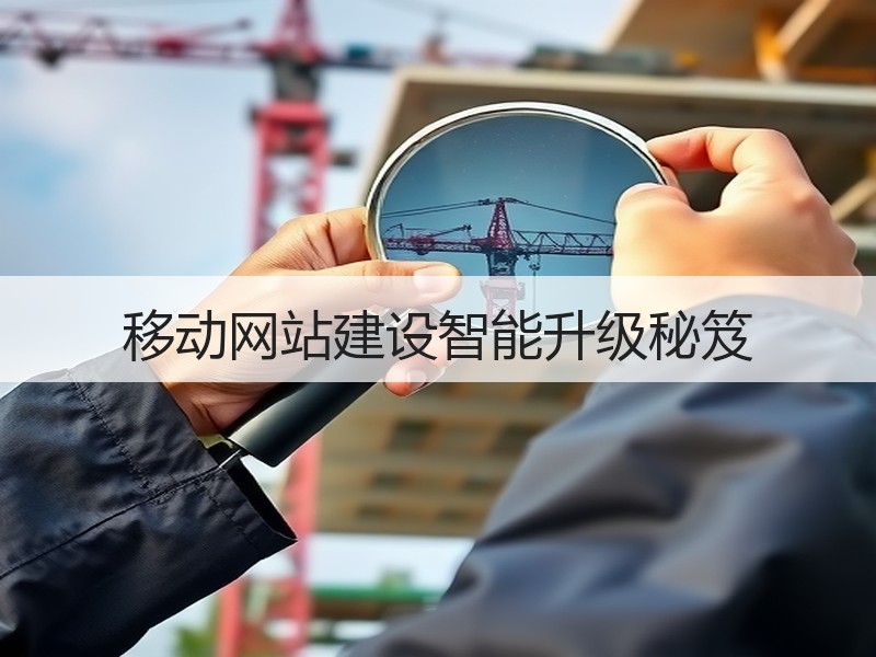移动网站建设智能升级秘笈