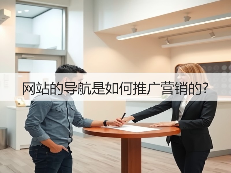 网站的导航是如何推广营销的?