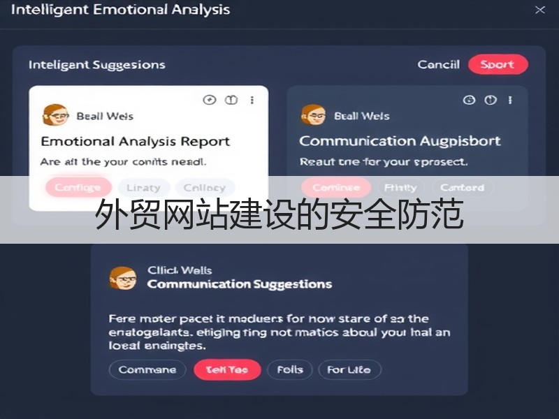 外贸网站建设的安全防范