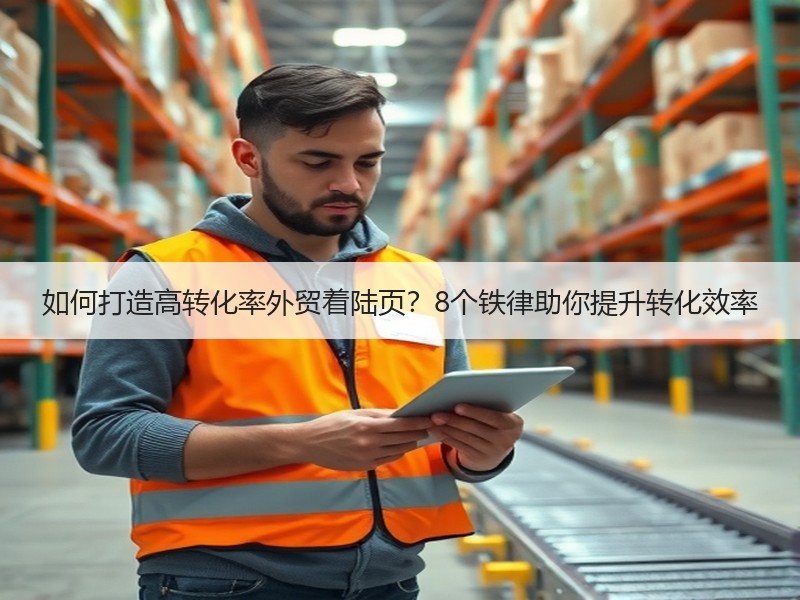 如何打造高转化率外贸着陆页？8个铁律助你提升转化效率