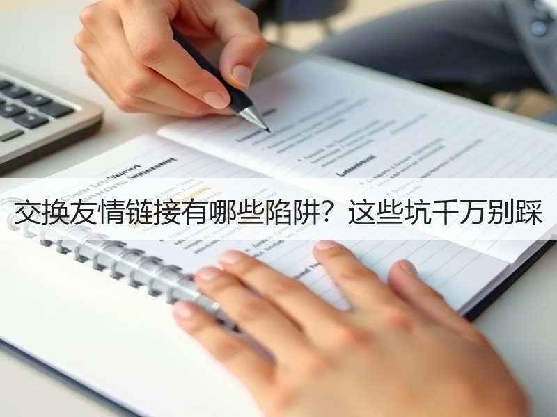 交换友情链接有哪些陷阱？这些坑千万别踩