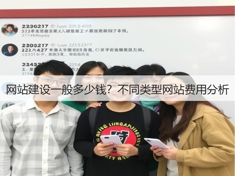 网站建设一般多少钱？不同类型网站费用分析