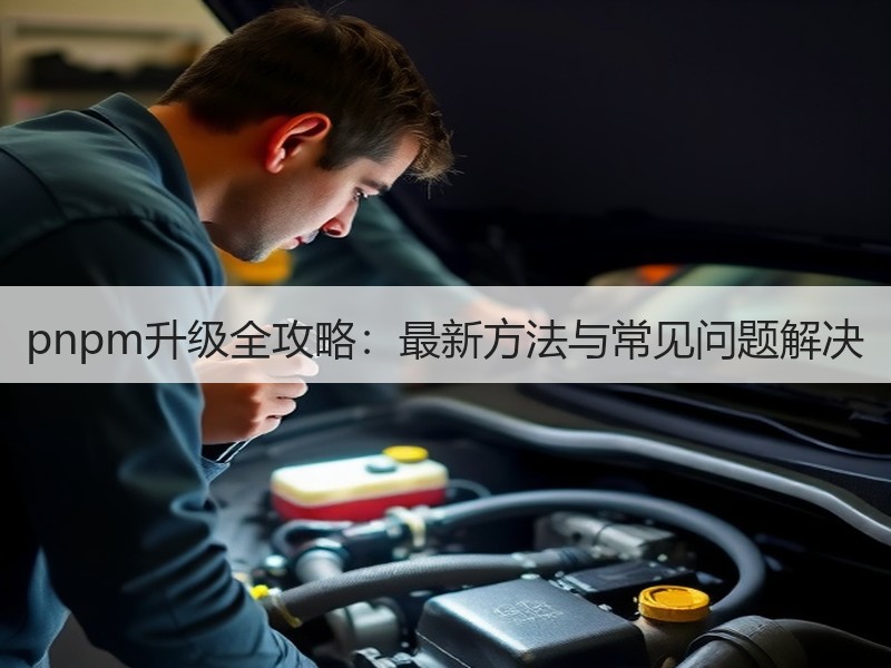 pnpm升级全攻略：最新方法与常见问题解决