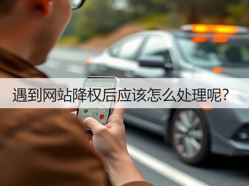 遇到网站降权后应该怎么处理呢？